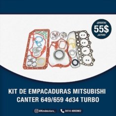 Adivina..👇 ¡Aprovecha el Kit de Empacaduras! Mitsubishi, Canter 649/659 4d34 Turbo👏