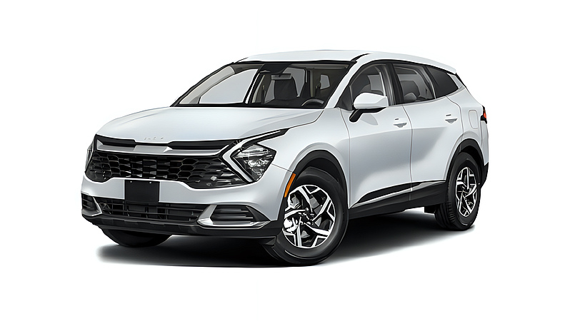Kia Sportage 2025 neuf blanc, vue avant trois quarts